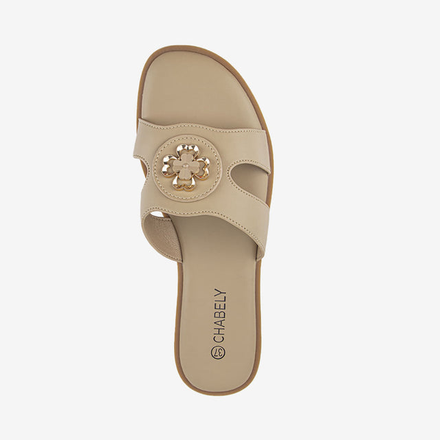 Sandalias Flats Beige 2YS522