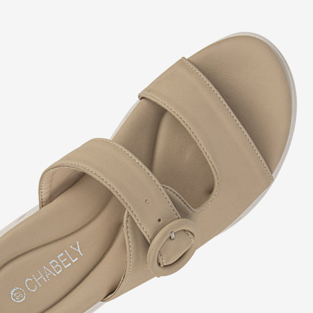 Sandalias Casuales Beige 2YS525