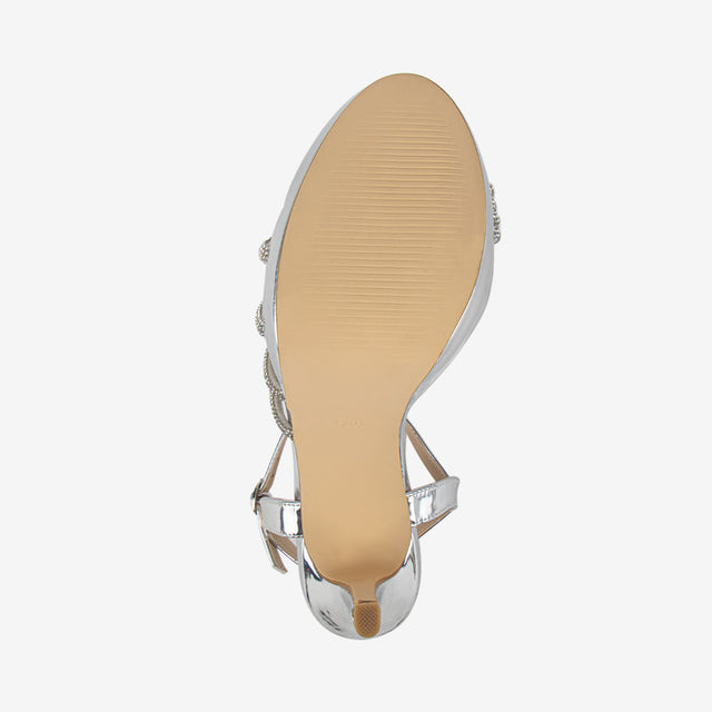 Sandalias Plateado 2YS537