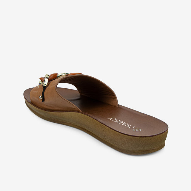 Sandalia Flat Camel 2YS544