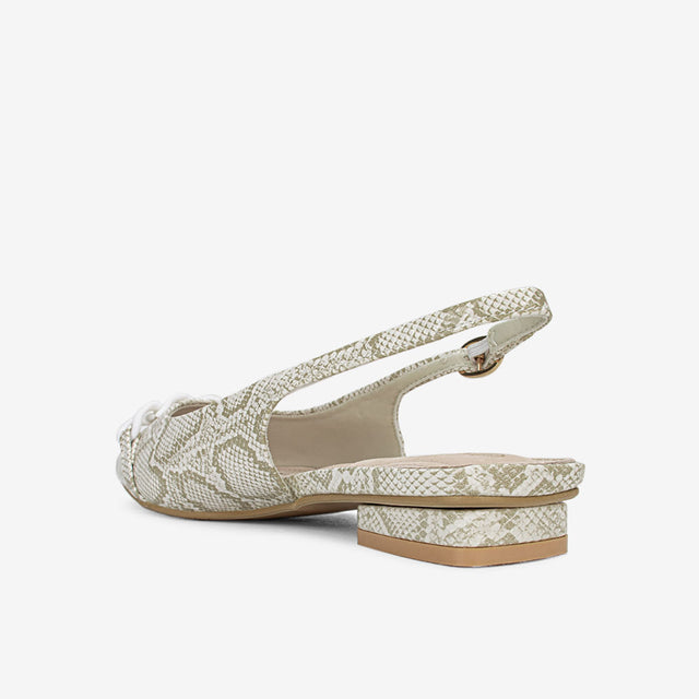 Zapatos Mujer Blanco/Serpiente 2YT118