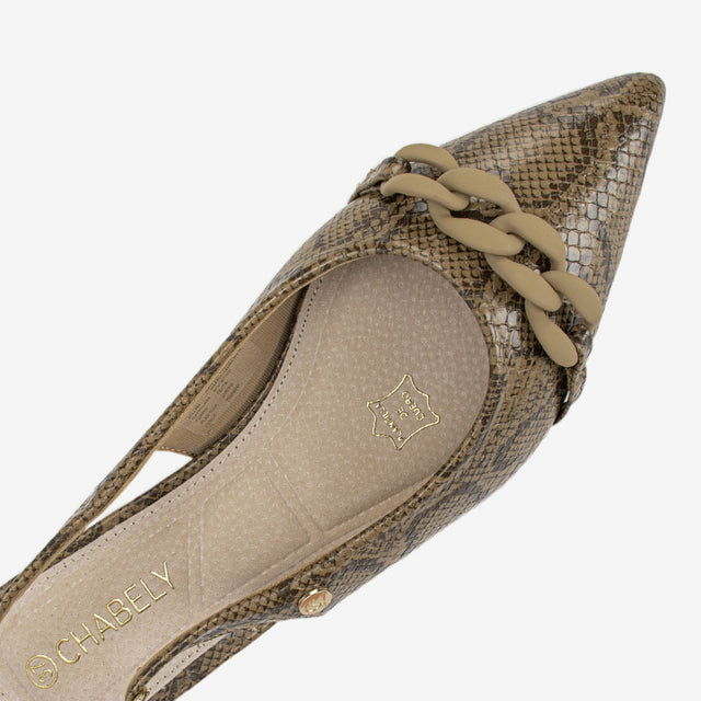 Zapatos Mujer Marron/Serpiente 2YT118