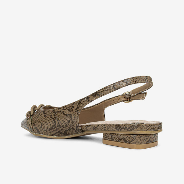 Zapatos Mujer Marron/Serpiente 2YT118