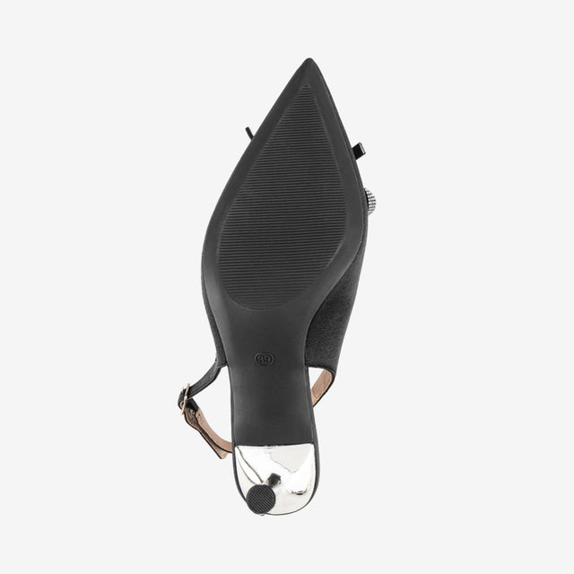 Zapatos Dama Negro Satinado 2YT122