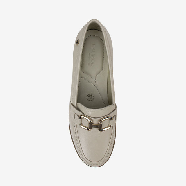 Mocasín Casual Marfil 3CE6001