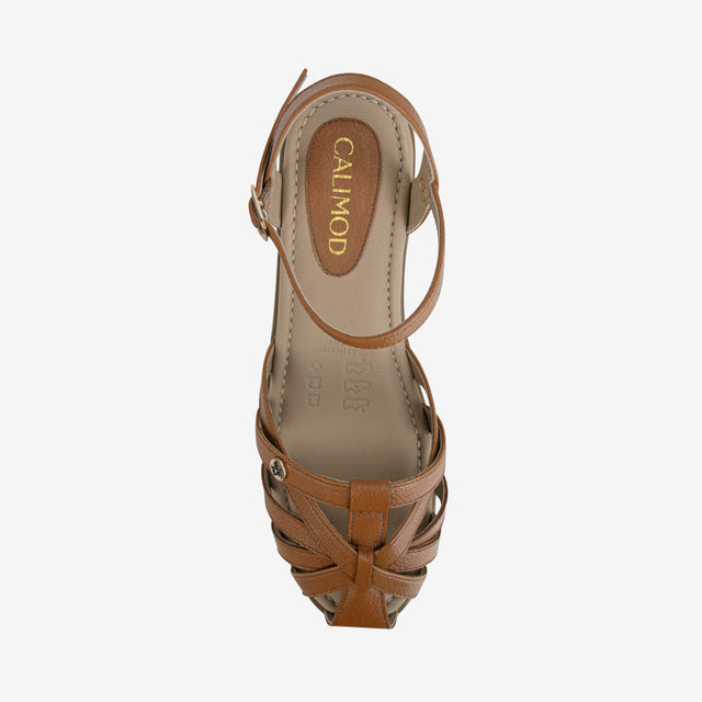 Sandalia Casual Cogñac 3CUQ003