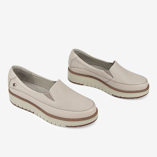 Mocasin Casual Marfil 3CJ8002