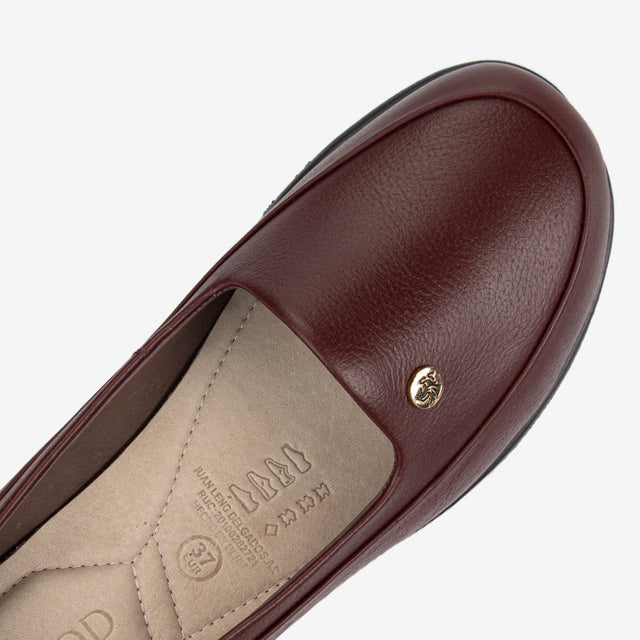 Mocasin Mujer Conche Vino 3CZG003