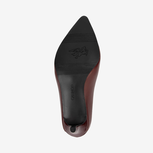 Zapato Mujer Conche Vino 3VH8002