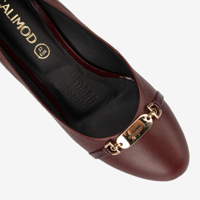 Zapatos Mujer Conche Vino 3VI9002