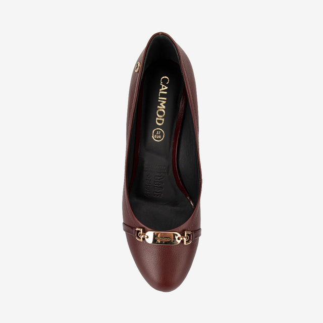 Zapatos Mujer Conche Vino 3VI9002