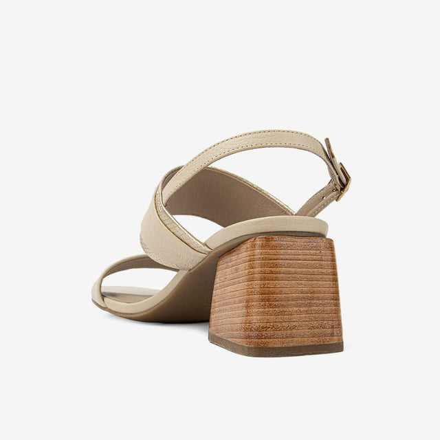 Sandalia De Vestir Mujer Marfil 3VJ9001