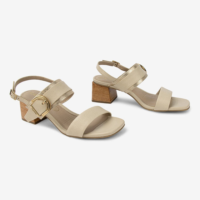 Sandalia De Vestir Mujer Marfil 3VJ9001