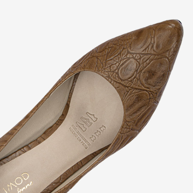 Zapato De Vestir Tan 5VBJ004