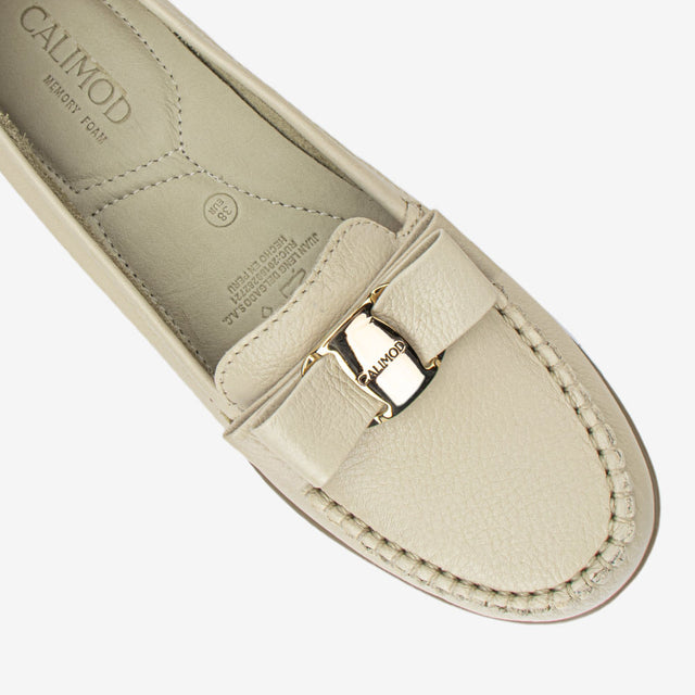 Mocasin Casual Marfil 5CN6001