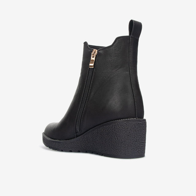 Botín Casual Negro 7BI105