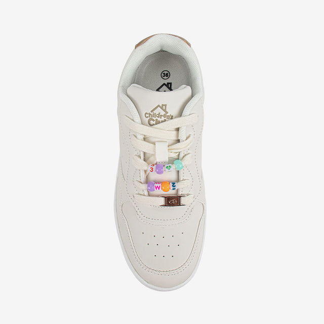 Zapatilla Casual Beige 7CZ018