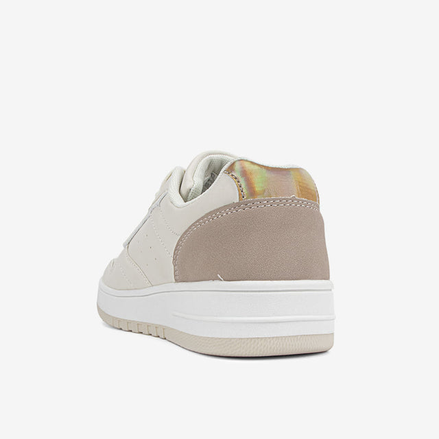 Zapatilla Casual Beige 7CZ018