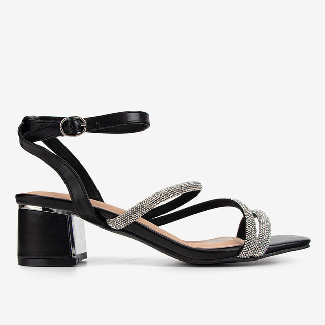 Sandalia Elegante Negro 7YS038