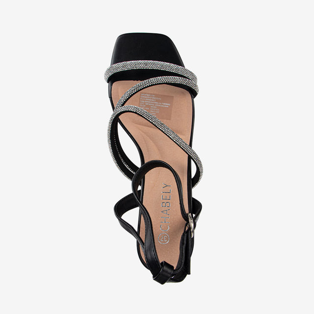 Sandalia Elegante Negro 7YS038