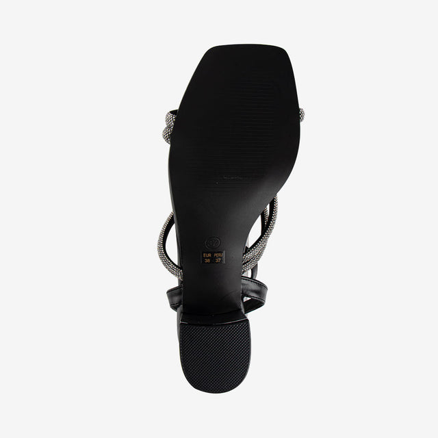 Sandalia Elegante Negro 7YS038