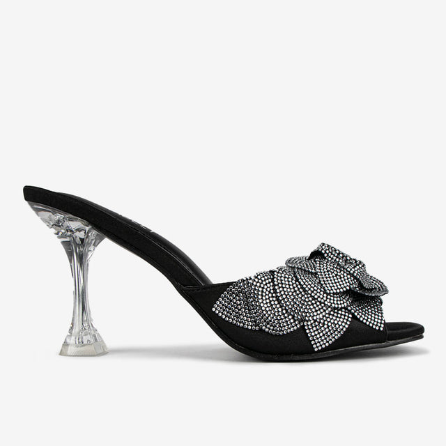 Sandalia Elegante Negro 7YS044