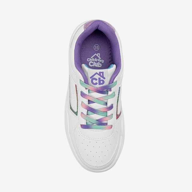 Zapatilla Casual Blanco/Lila 7CZ012