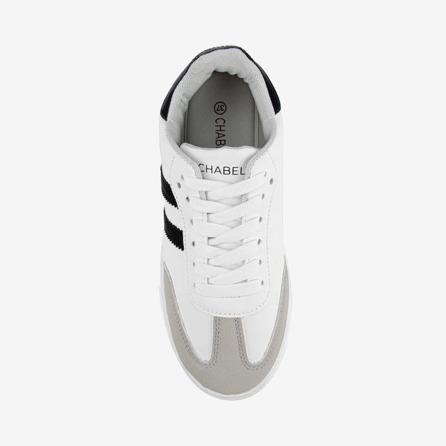 Zapatilla Chabely Blanco/Negro 7YZ052