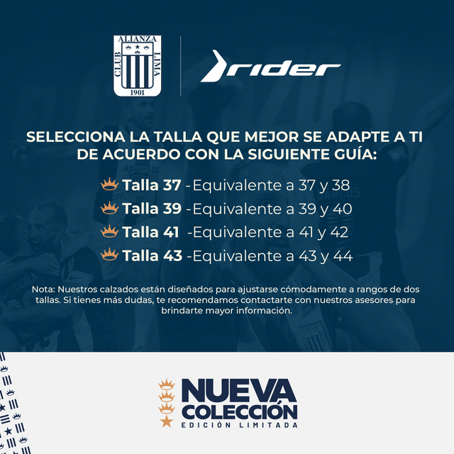 Sandalia Alianza Lima Slide Azul/Blanco 2RDL55