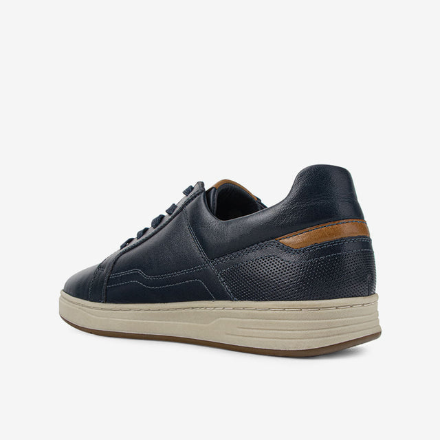Zapatilla De Cuero Azul 1UIR001