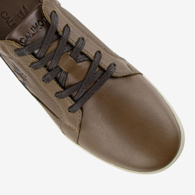 Zapatilla De Cuero Tan 1UIR001