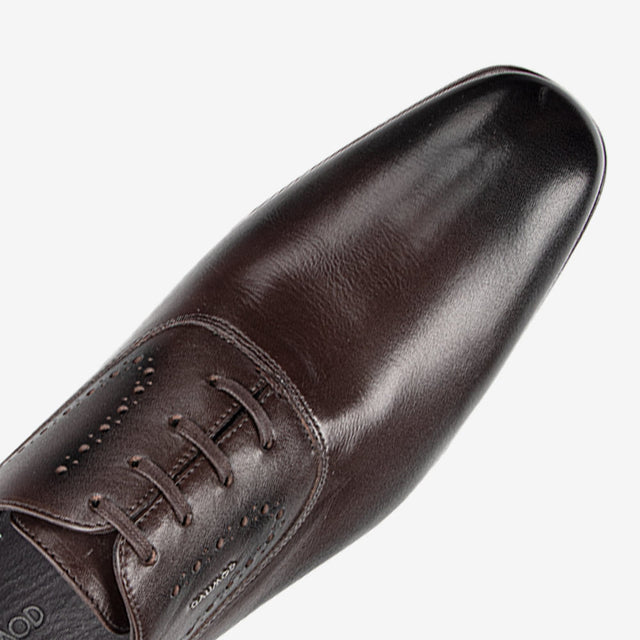 Zapato De Vestir Elegante Café # 1 1VEV003