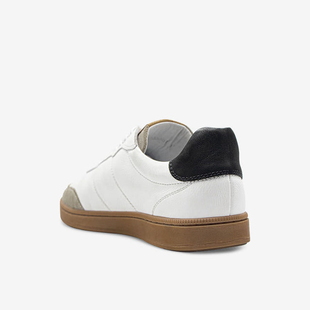 Zapatilla De Cuero Blanco 1UIS001