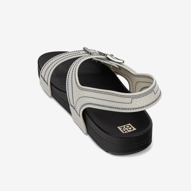 Sandalia Slider Hueso/Negro 2GZD19
