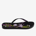 Sandalia Flip Flop De Mujer Negro/Verde 2IPK36