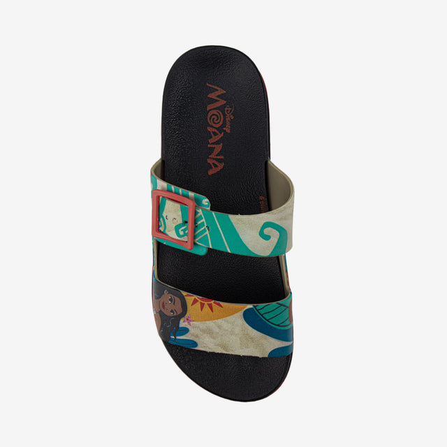 Sandalia Slider Moana Negro/Beige 2MOA30