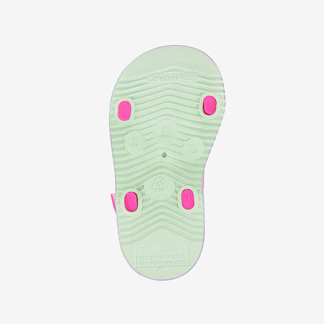 Sandalia Flats Rosado Celeste/Fucsia 2PWA56