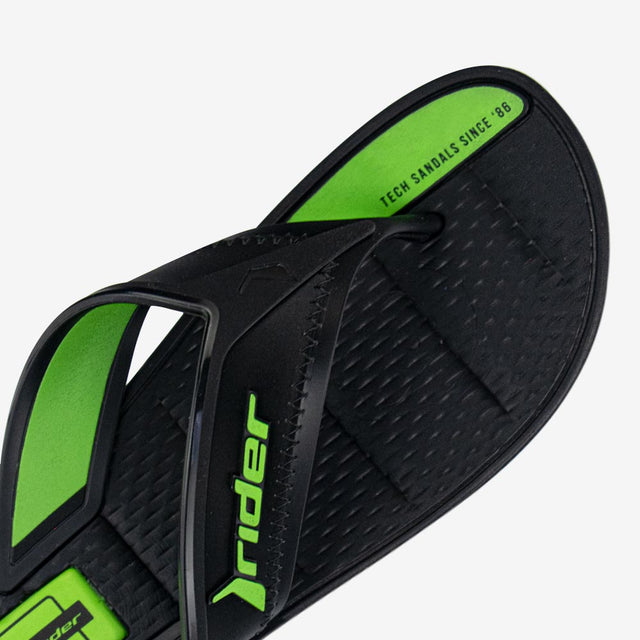 Sandalia Flip Flop Negro/Verde 2RDA33