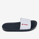 Sandalia Slider De Hombre Negro/Blanco 2RDG78