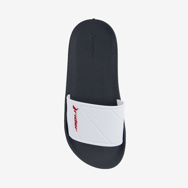 Sandalia Slider De Hombre Negro/Blanco 2RDG78