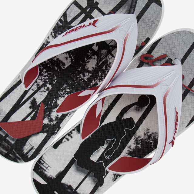 Sandalia Flip Flop De Hombre Hueso/Negro 2RDJ72