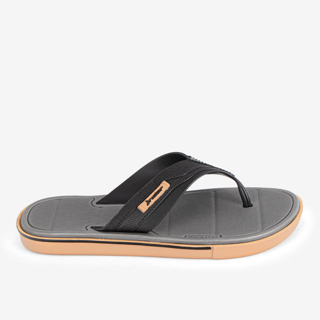 Sandalia Flip Flop De Hombre Beige/Negro 2RDK72