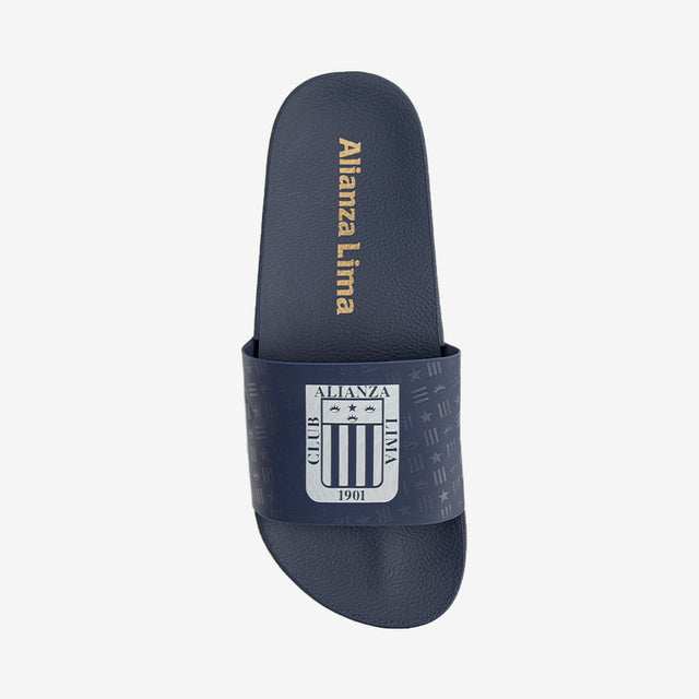 Sandalia Alianza Lima Slide Azul/Blanco 2RDL55