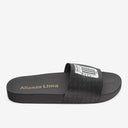 Sandalia Slide Alianza Lima Negro/Blanco 2RDL55
