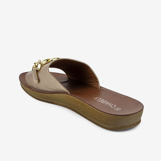 Sandalia Flat Oro 2YS544