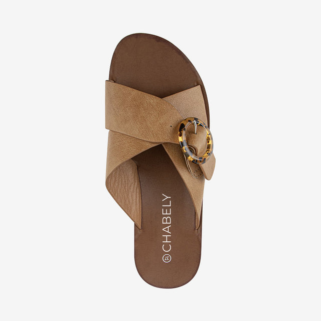Sandalia Flat Camel 2YS545