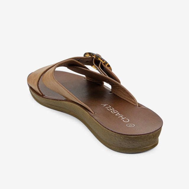 Sandalia Flat Camel 2YS545