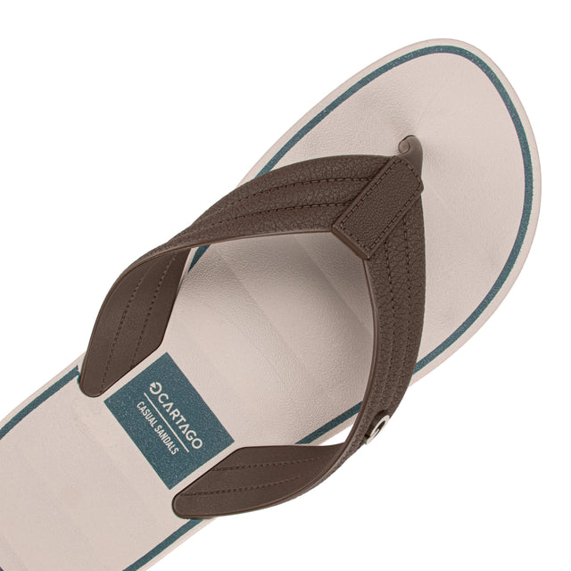 Sandalia Hombre Hueso/Marron 2GCB43