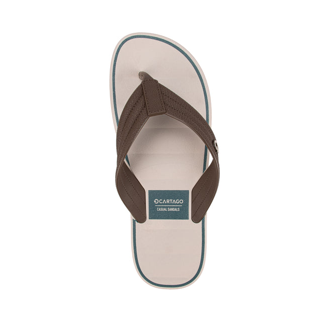 Sandalia Hombre Hueso/Marron 2GCB43