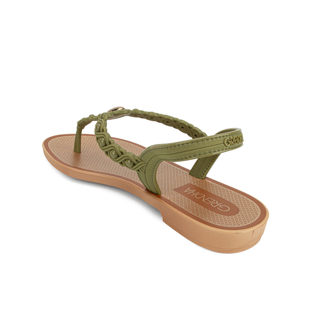 Sandalia Mujer Marron/Verde 2GDB46